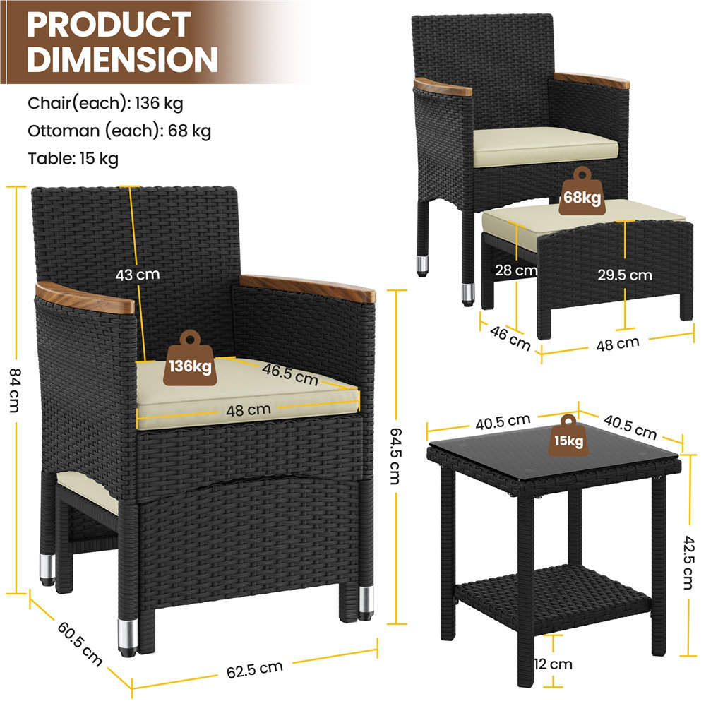 Zovika Elegant wicker seating set - Image 7