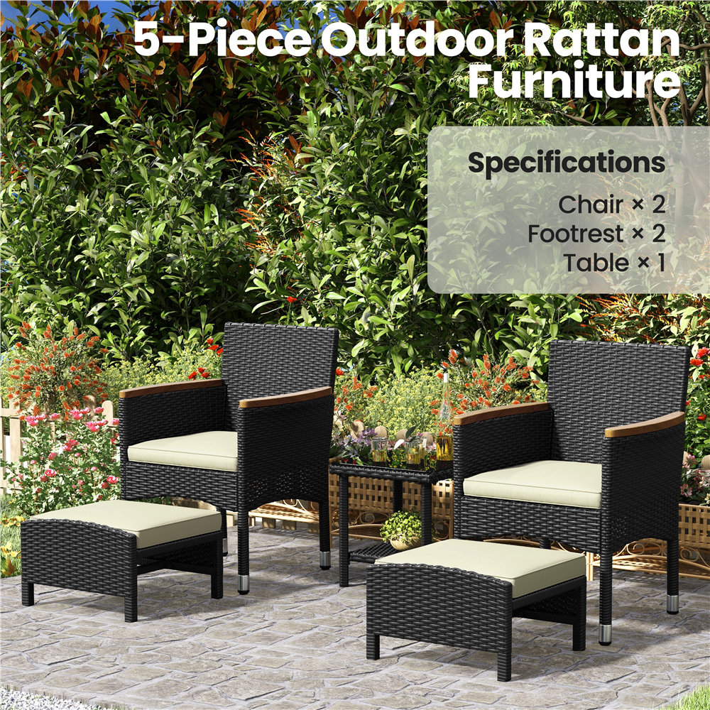 Zovika Elegant wicker seating set - Image 2