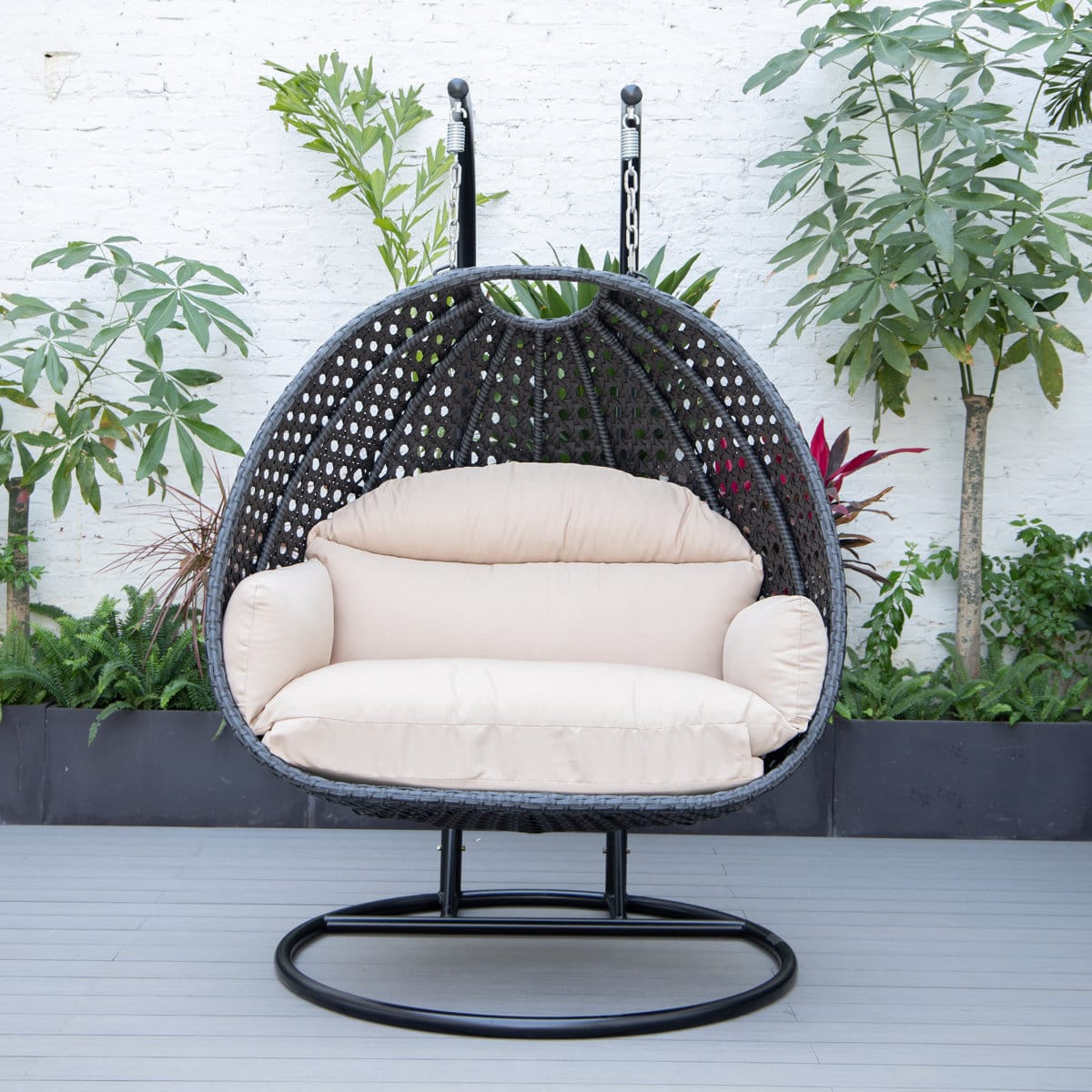 HAVEN COVE HANGING SWING WITH STAND FOR GARDEN & BALCONY