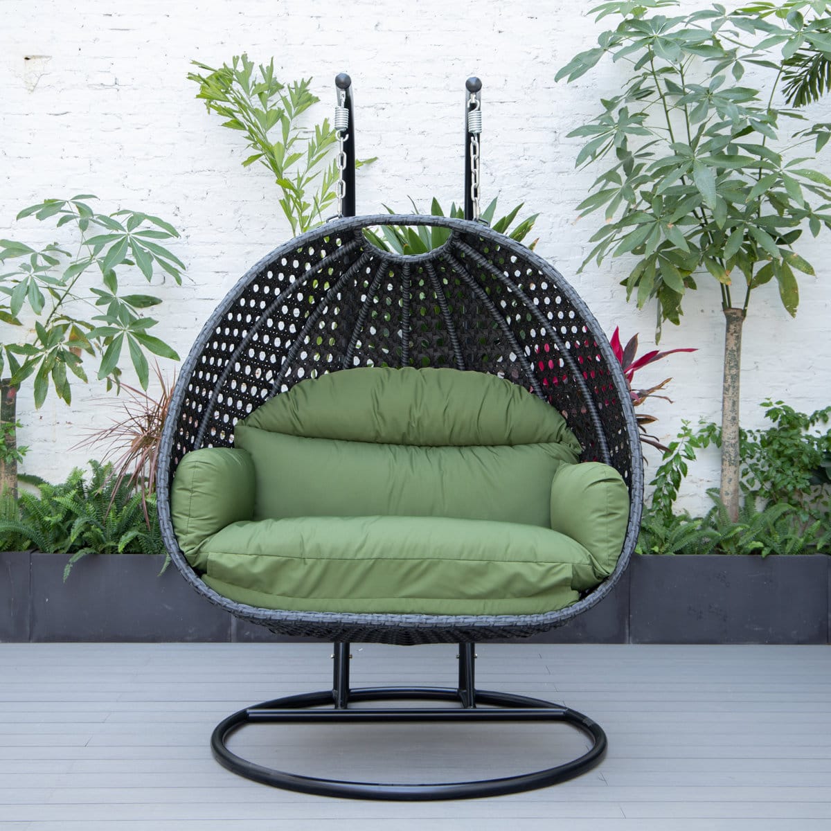 Zovika Hand-woven wicker Swing - Image 2