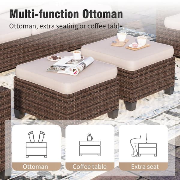 Zovika Outdoor 7 Seater Sofa set - Image 3