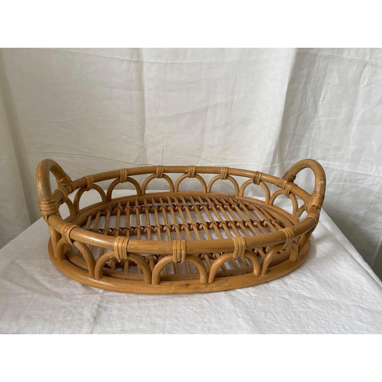 NATURAL RATTAN CANE TRAY