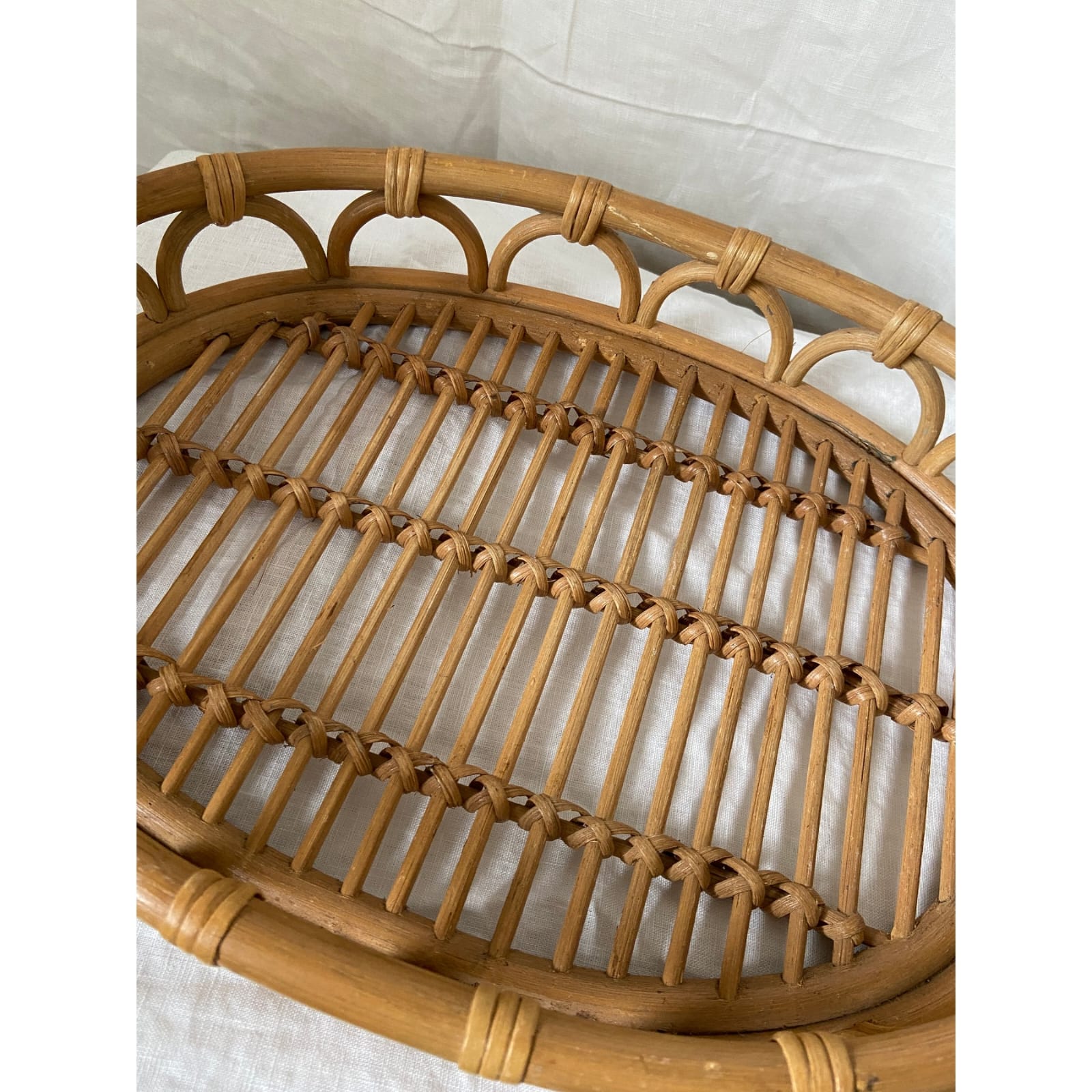 NATURAL RATTAN CANE TRAY - Image 2