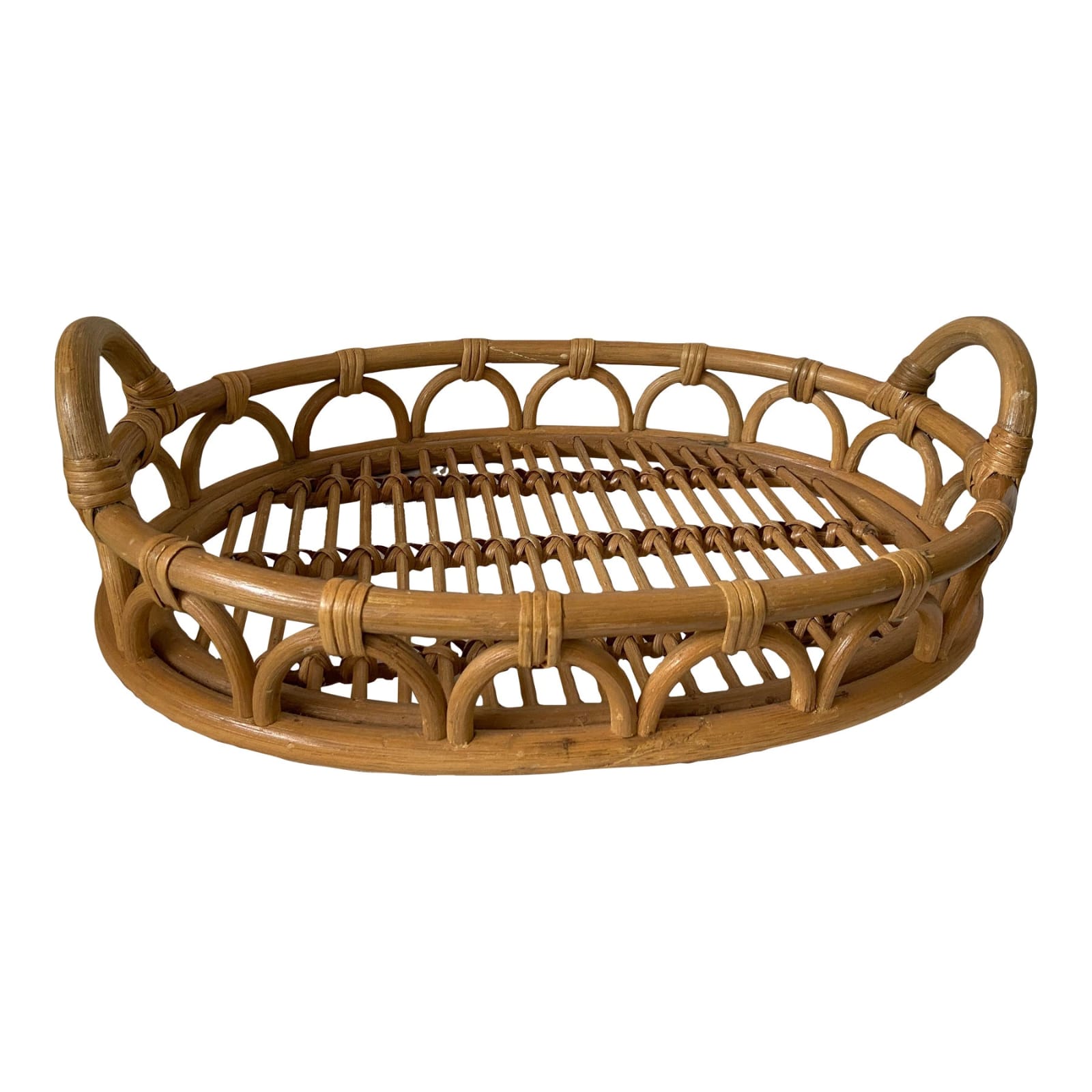 NATURAL RATTAN CANE TRAY - Image 3