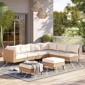 PREMIUM ALL WEATHER OUTDOOR PATIO WICKER SOFA SET