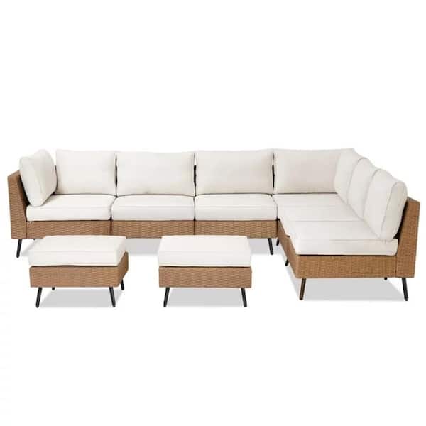 PREMIUM ALL WEATHER OUTDOOR PATIO WICKER SOFA SET - Image 3