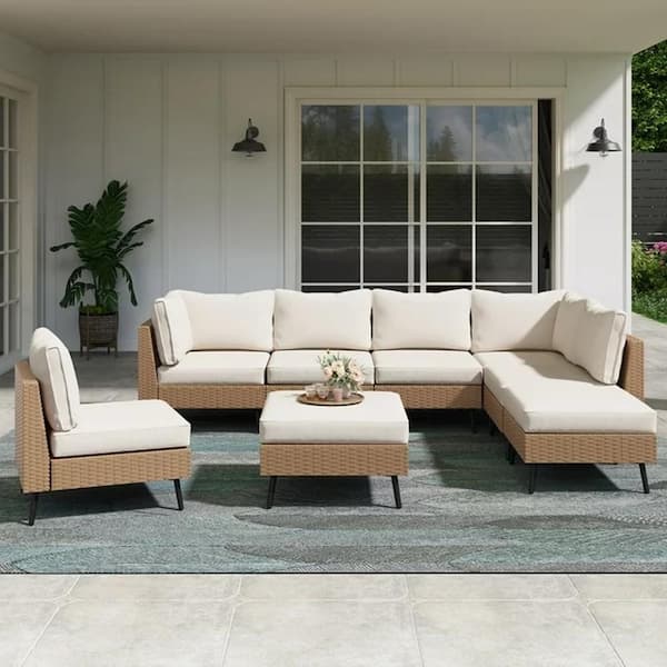PREMIUM ALL WEATHER OUTDOOR PATIO WICKER SOFA SET - Image 2