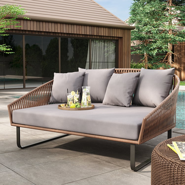 Zovika Elegant and Comfy Rope braided Sunbed - Image 2