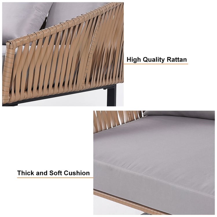 Zovika Elegant and Comfy Rope braided Sunbed - Image 6
