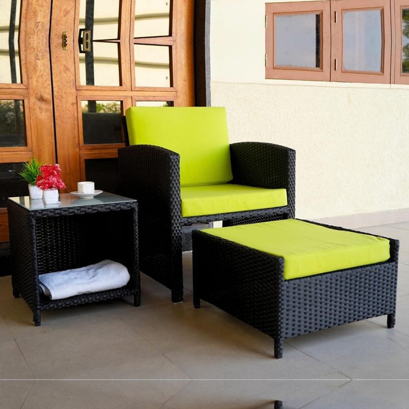 Zovika All weather 5 pcs sectional furniture set with ottoman - Image 4
