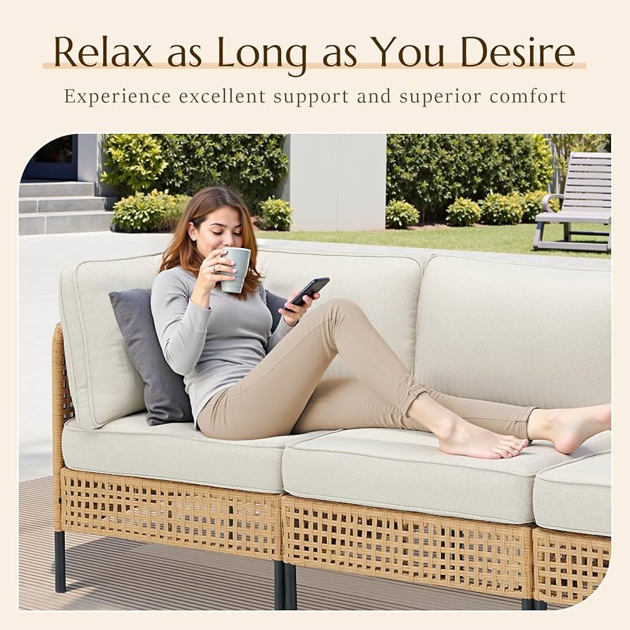 Zovika 5 Seater Rattan Cane Sofa Set - Image 10