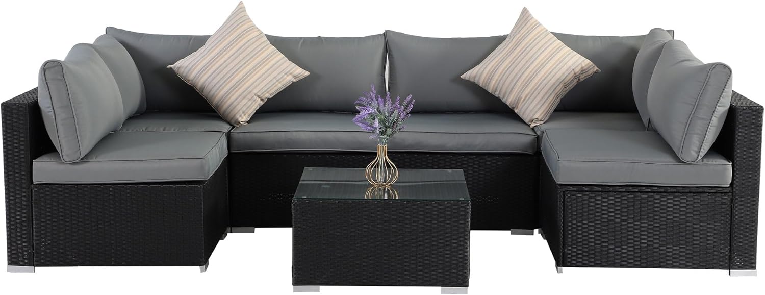 ZOVIKA ALL WEATHER PATIO GARDEN SOFA SET - Image 7