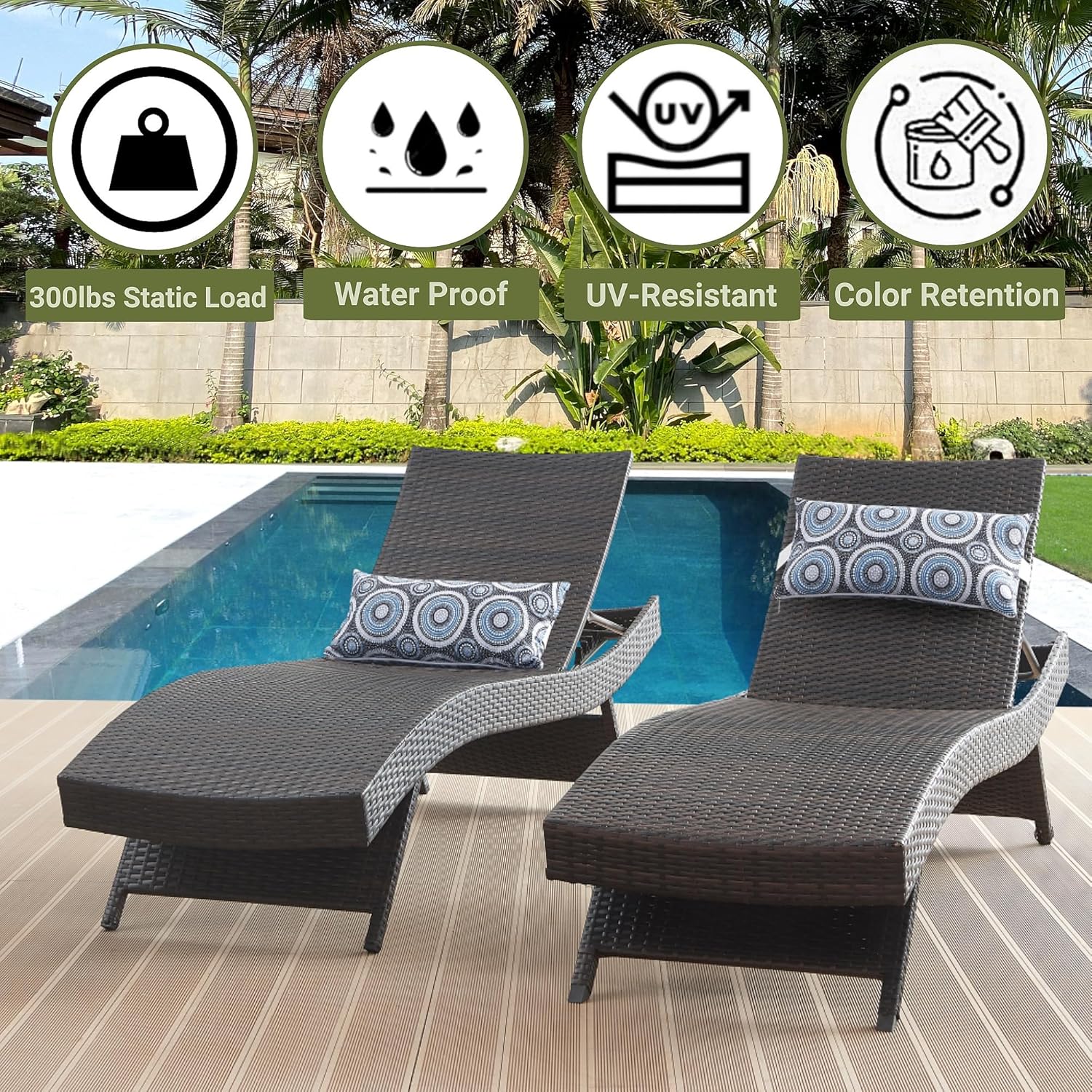 ZOVIKA all weather pool side Lounger - Image 2