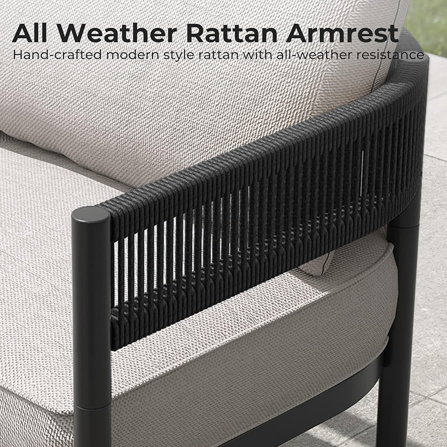 ZOVIKA irona Outdoor 2 Seater patio set rope & braided - Image 4