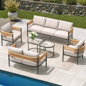 Zovika Irona Outdoor 7 seater patio sofa set