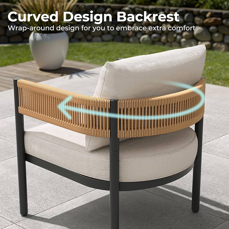 Zovika Irona Outdoor 7 seater patio sofa set - Image 4