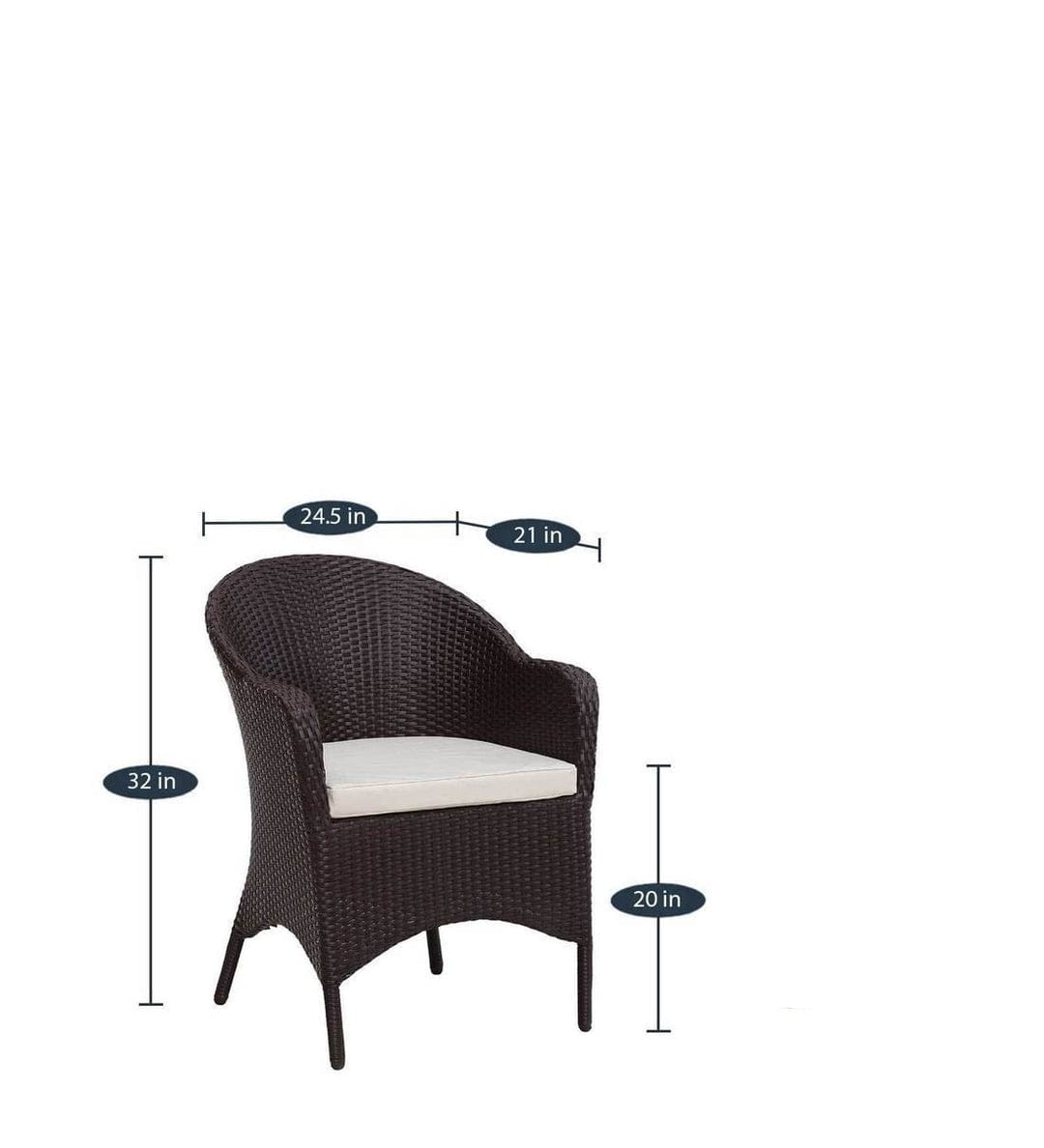 Zovika Premium Outdoor 4-Seater Dining Set - Image 5