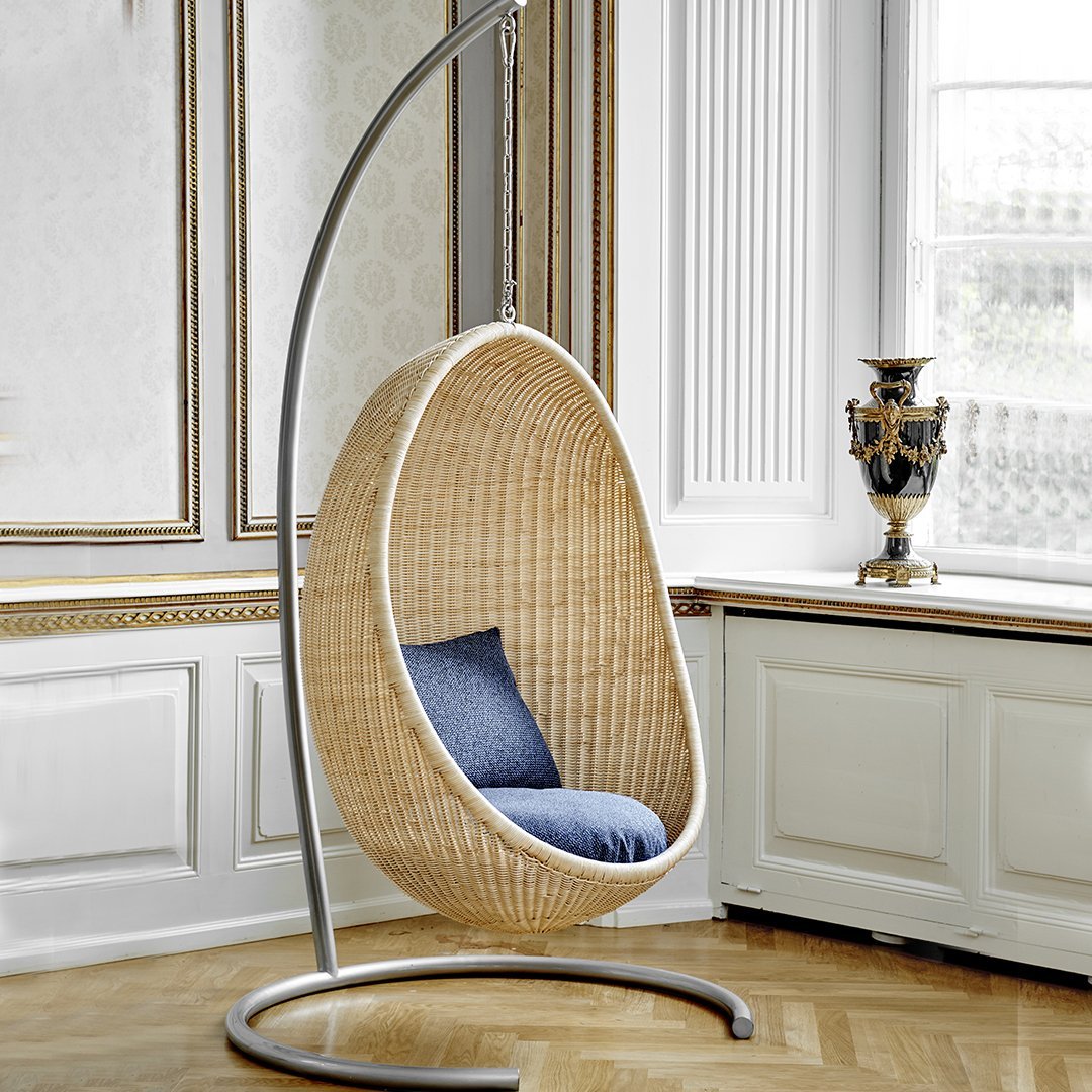 INDOOR NATURAL CANE HANGING SWING WITHOUT STAND