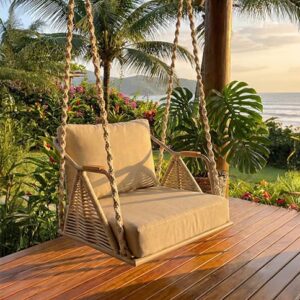 SINGLE SEATER OUTDOOR/INDOOR SWING FOR BALCONY AND GARDENS (Without stand)