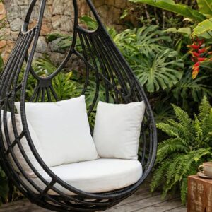 OUTDOOR AND INDOOR SYNTHETIC WICKER SWING WITHOUT STAND