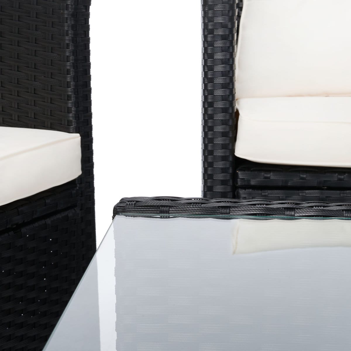 Outdoor 4 Seater Wicker cane Sofa set - Image 7