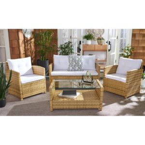 Outdoor 4 Seater Rattan cane sofa set
