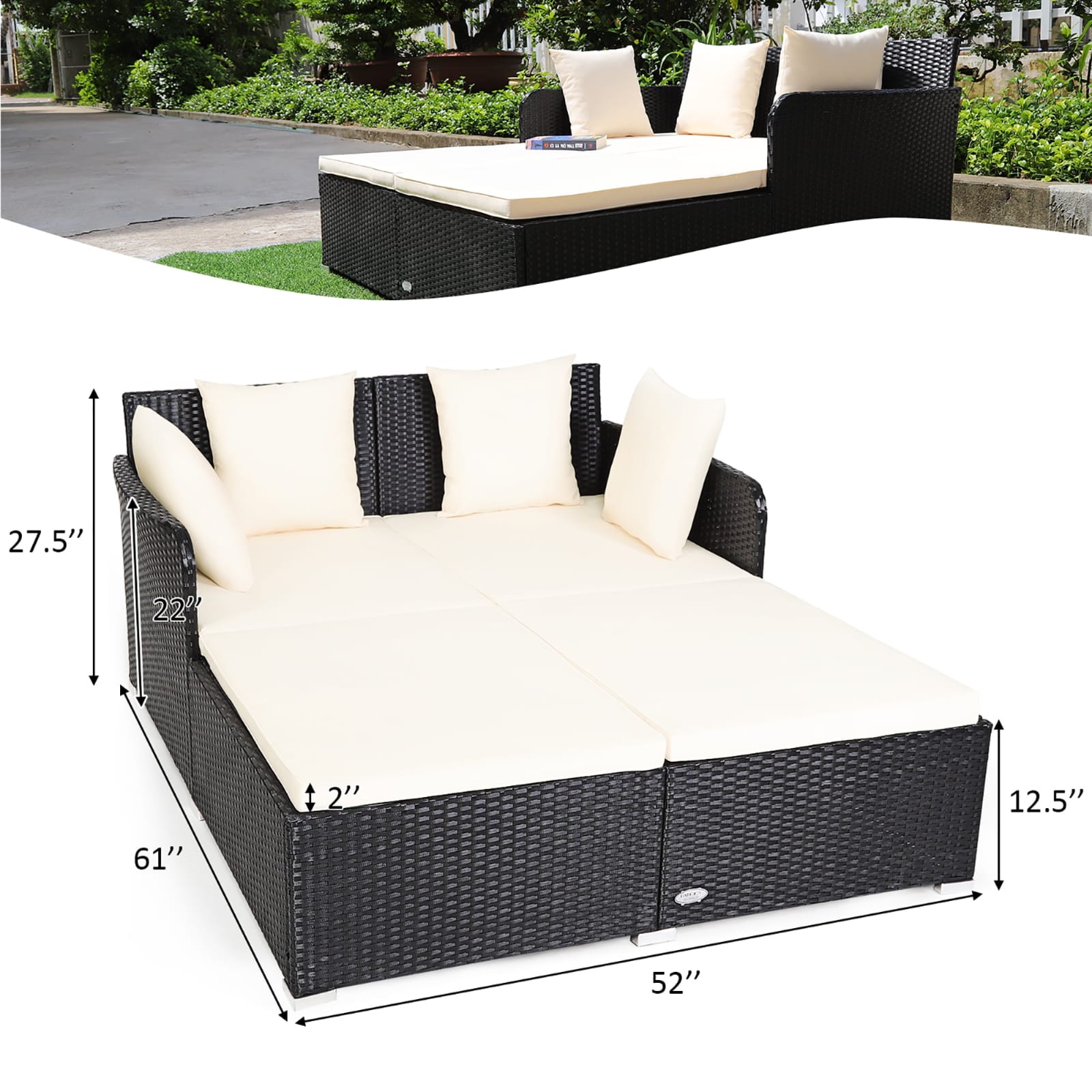 Zovika Edge Sunbed - Image 5