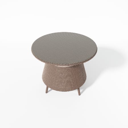 Zovika Elegant Wicker cane table with sleek glass top - Image 3