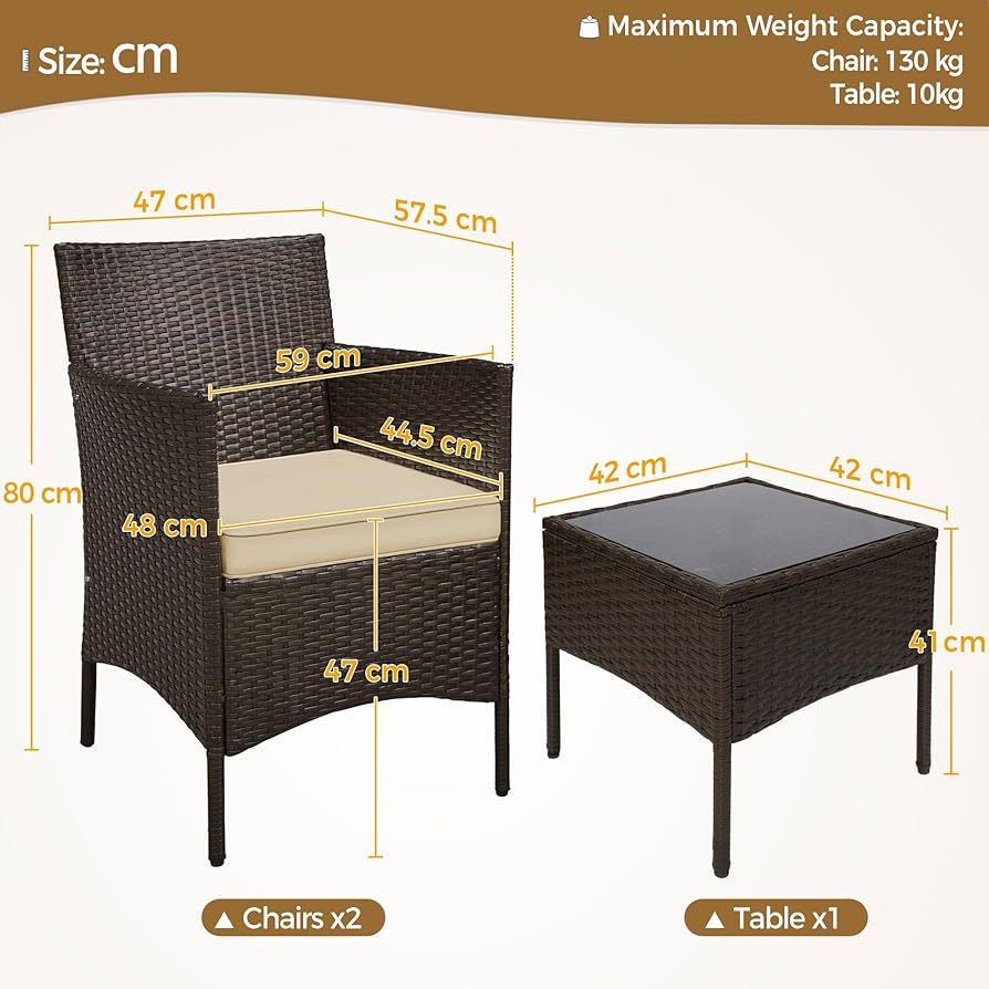 Zovika Stylish 2 Chair and 1 Table set for cozy spaces - Image 6