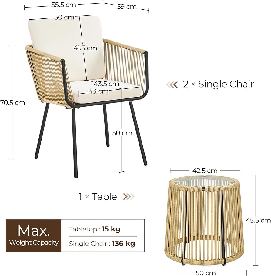Zovika Chic Patio set - Image 4
