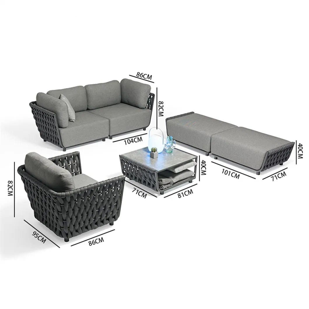 Zovika Kairo 5 Seater Sofa Set - Image 10