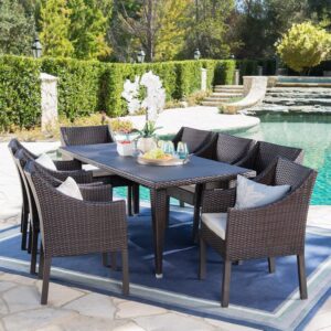 Riviera Resin Wicker Outdoor Dining Set