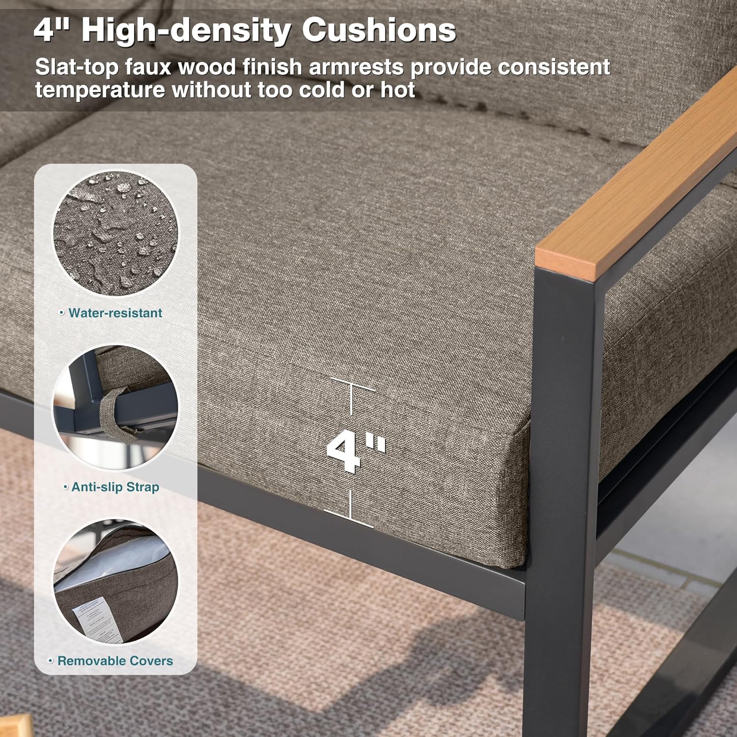 Zovika Cassian Outdoor Lounge Set - Image 3