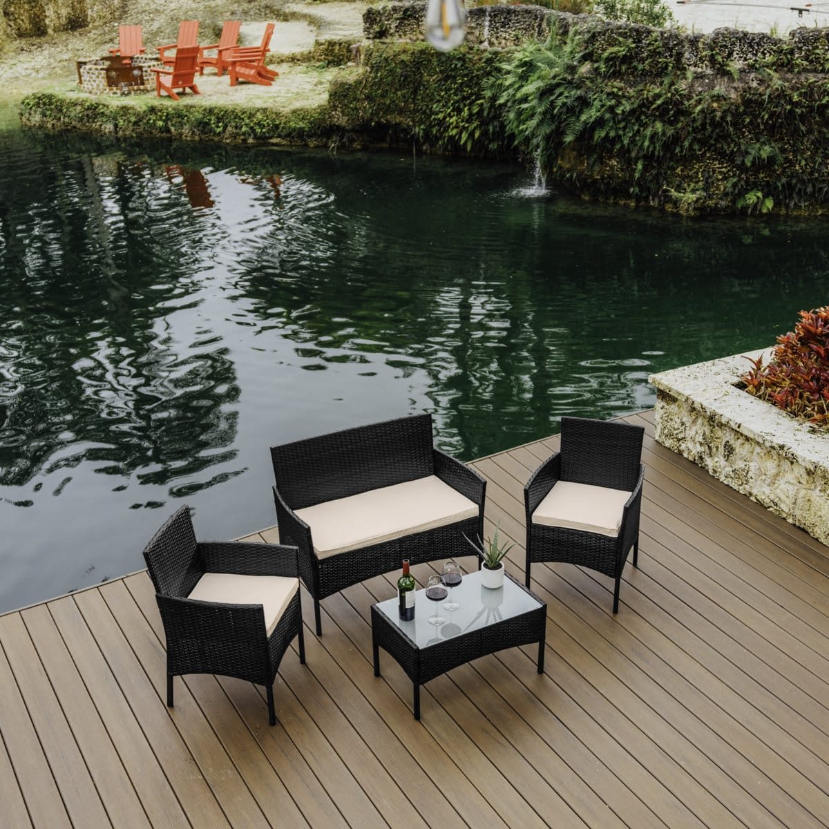 Zovika Ariston Wicker Lounge Set - Image 2