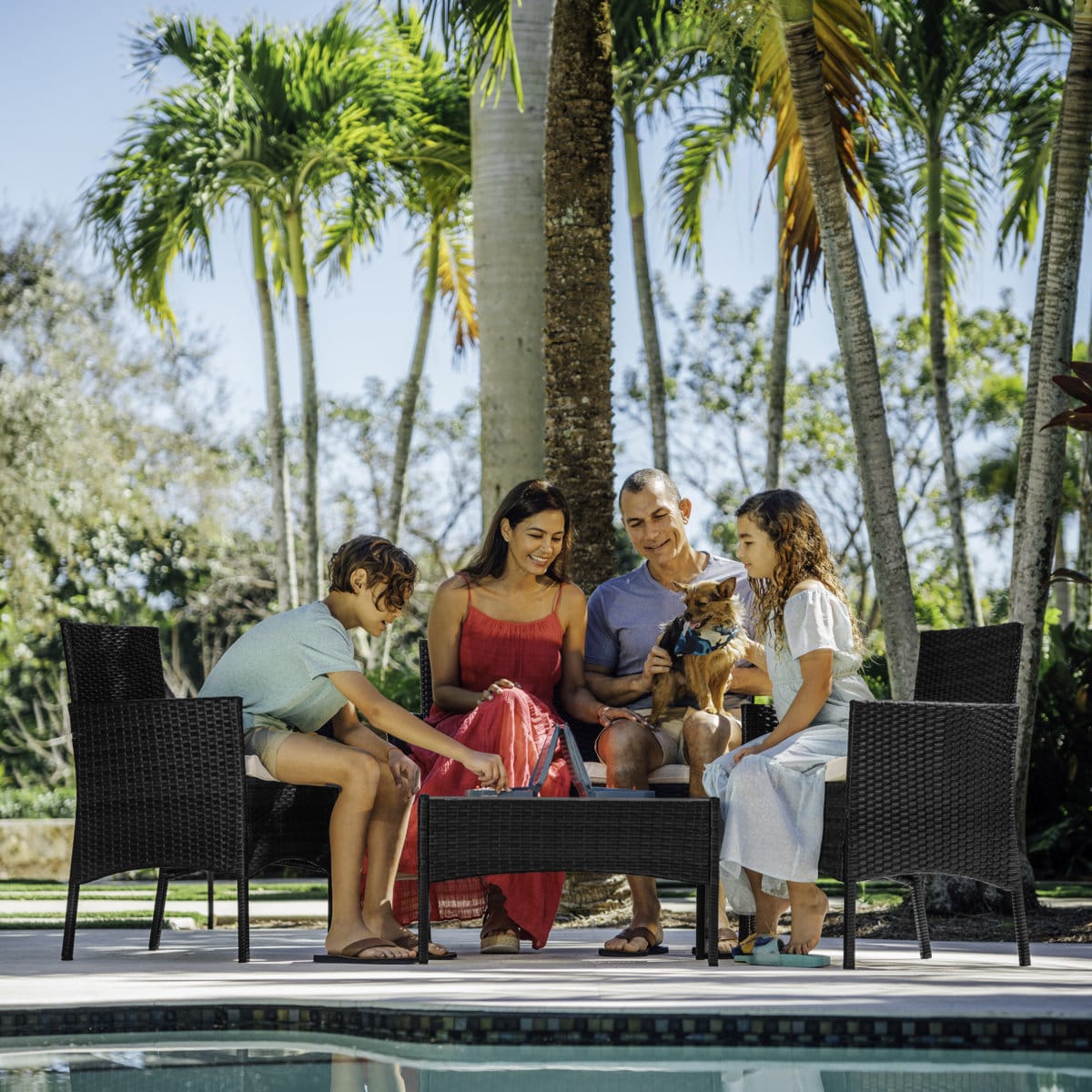 Zovika Ariston Wicker Lounge Set - Image 3