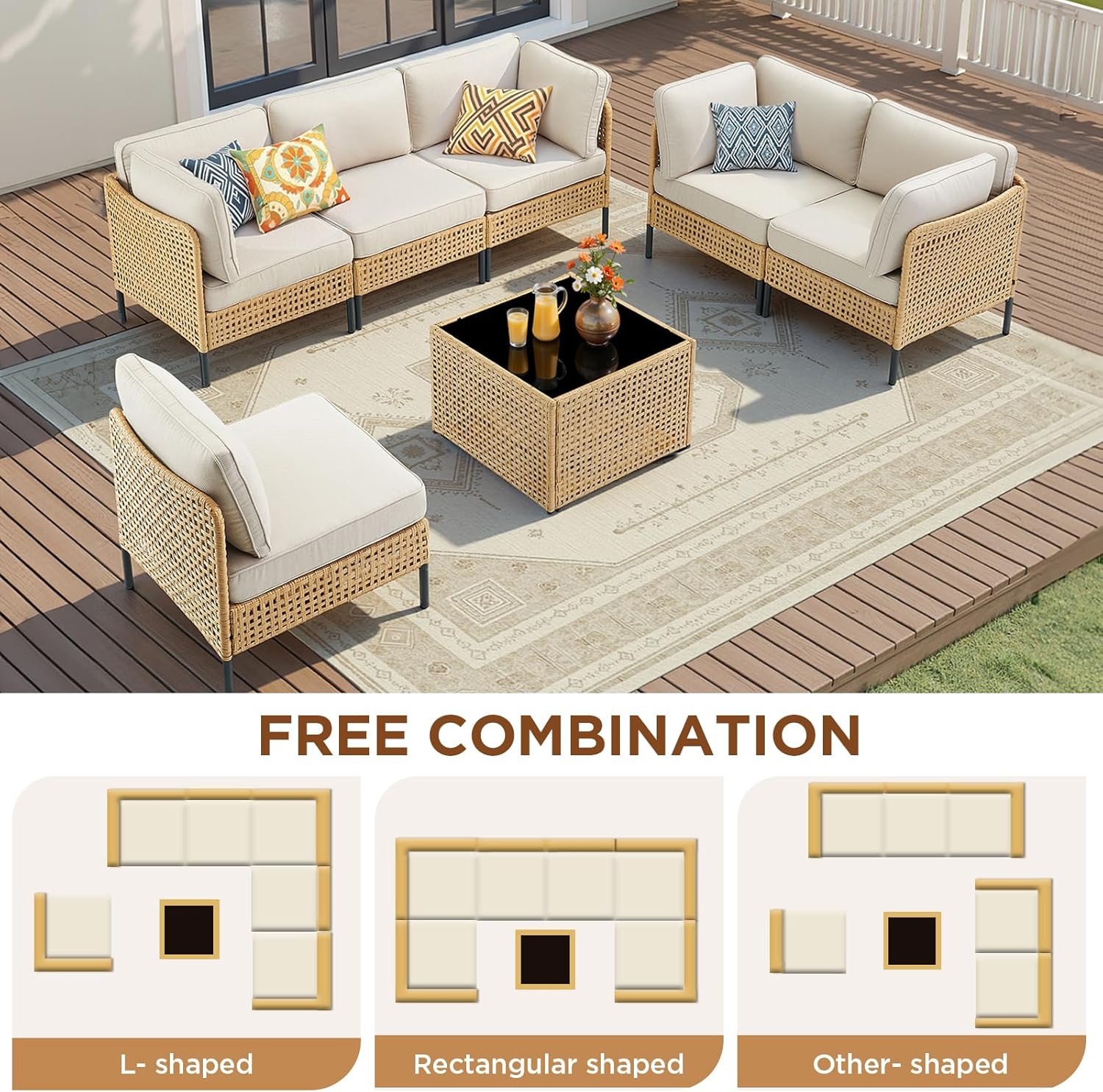 Constantine 6-Seater Outdoor Lounge Set - Image 2