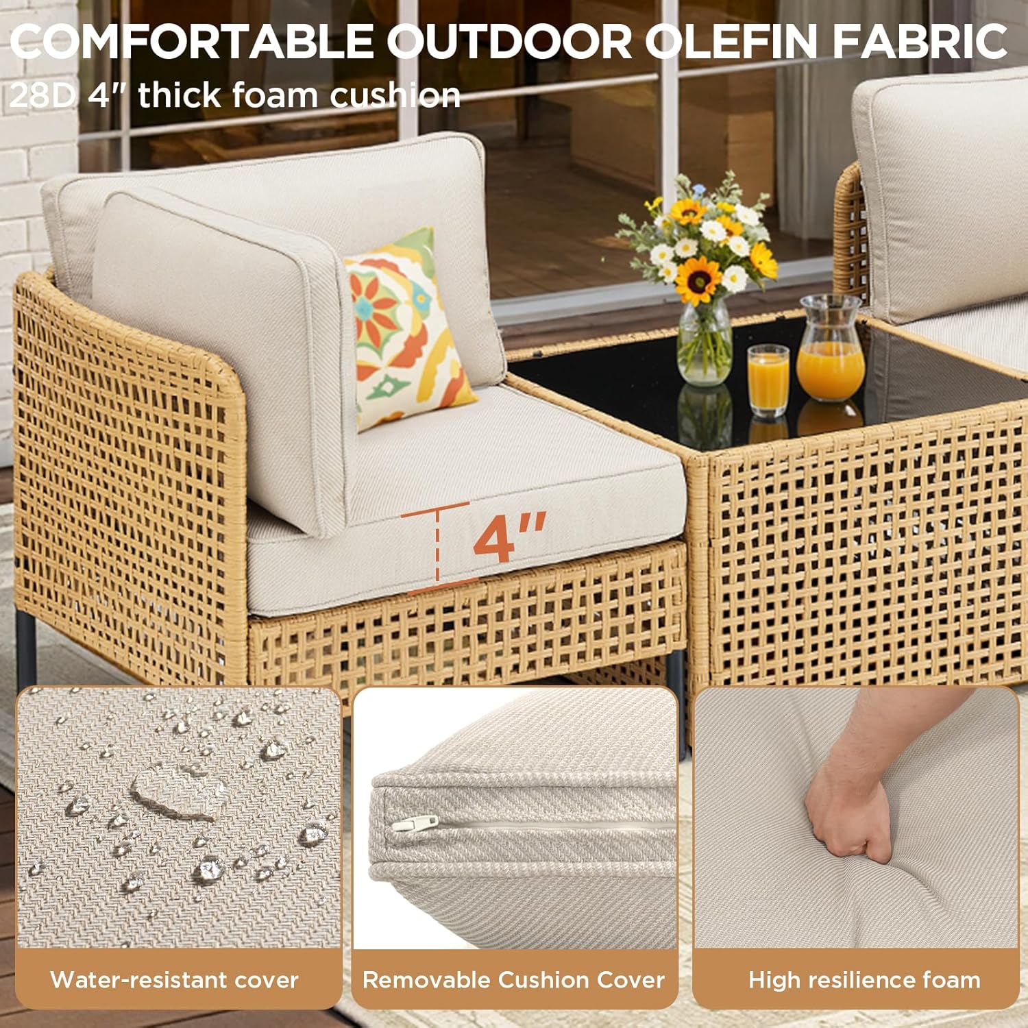 Constantine 6-Seater Outdoor Lounge Set - Image 3