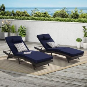 Zovika All Weather Wicker Lounger Set