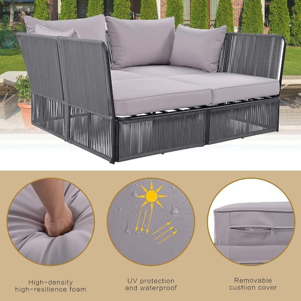 Zovika Braided Rope Sunbed Set - Image 2