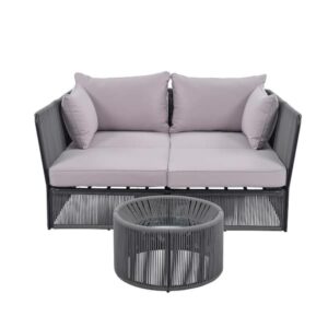 Zovika Braided Rope Sunbed Set