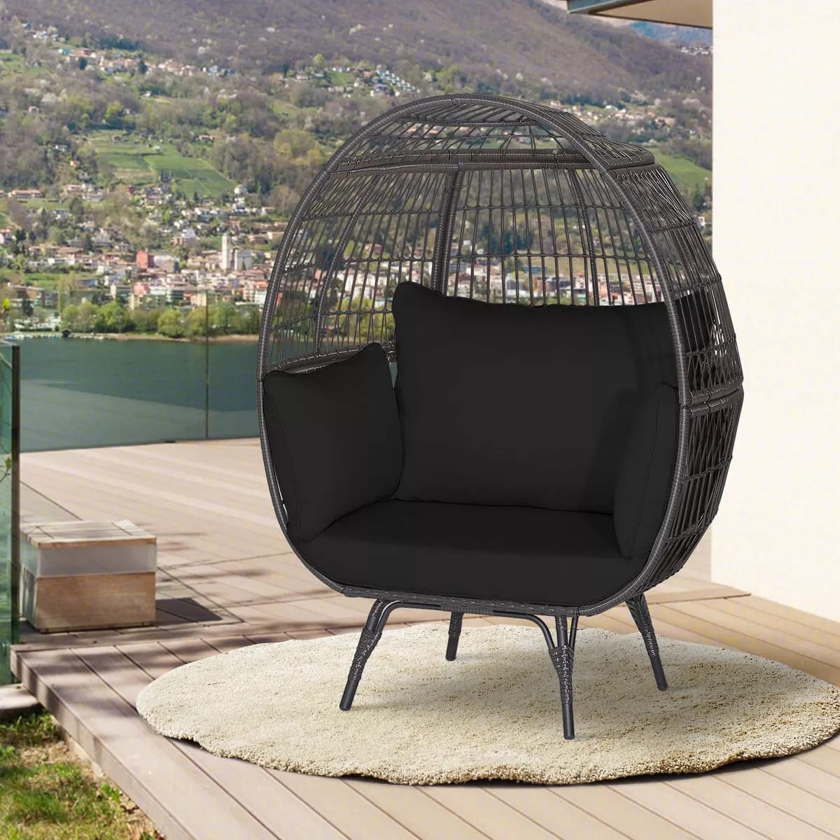 Zovika Resin Wicker Pod Chair