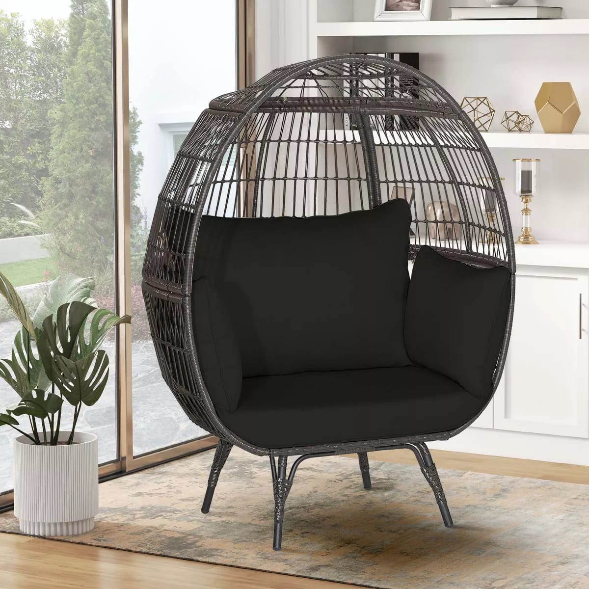 Zovika Resin Wicker Pod Chair - Image 2