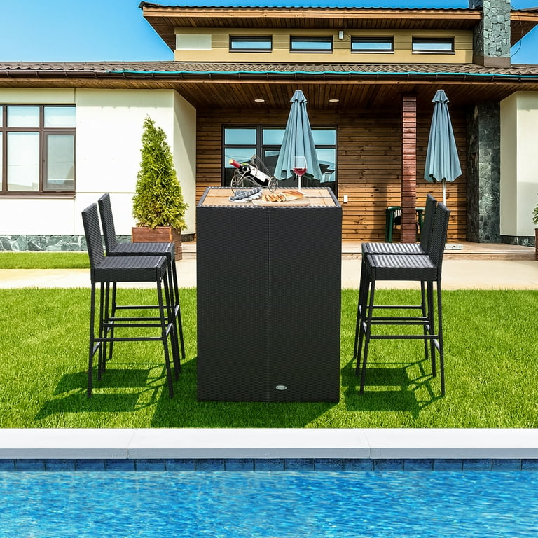 Zovika Atlas Wicker Bar Set