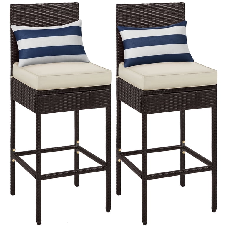 Sparta Wicker Bar Chairs (Set of 2) - Image 4