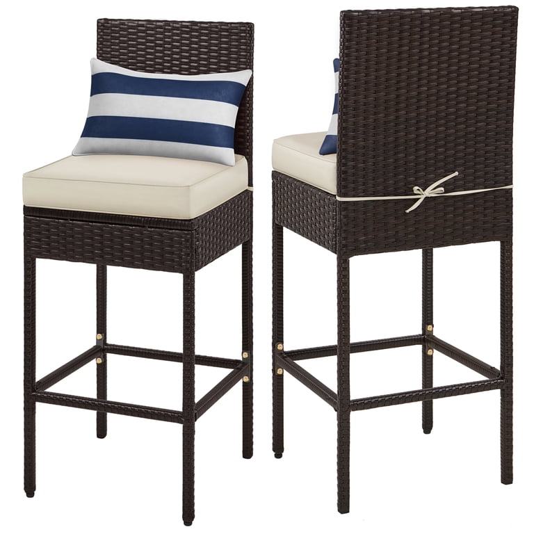 Sparta Wicker Bar Chairs (Set of 2) - Image 2