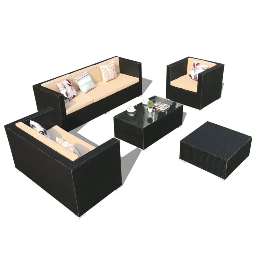 Harbor Luxe 4-Piece Outdoor Wicker Lounge Set - Image 2
