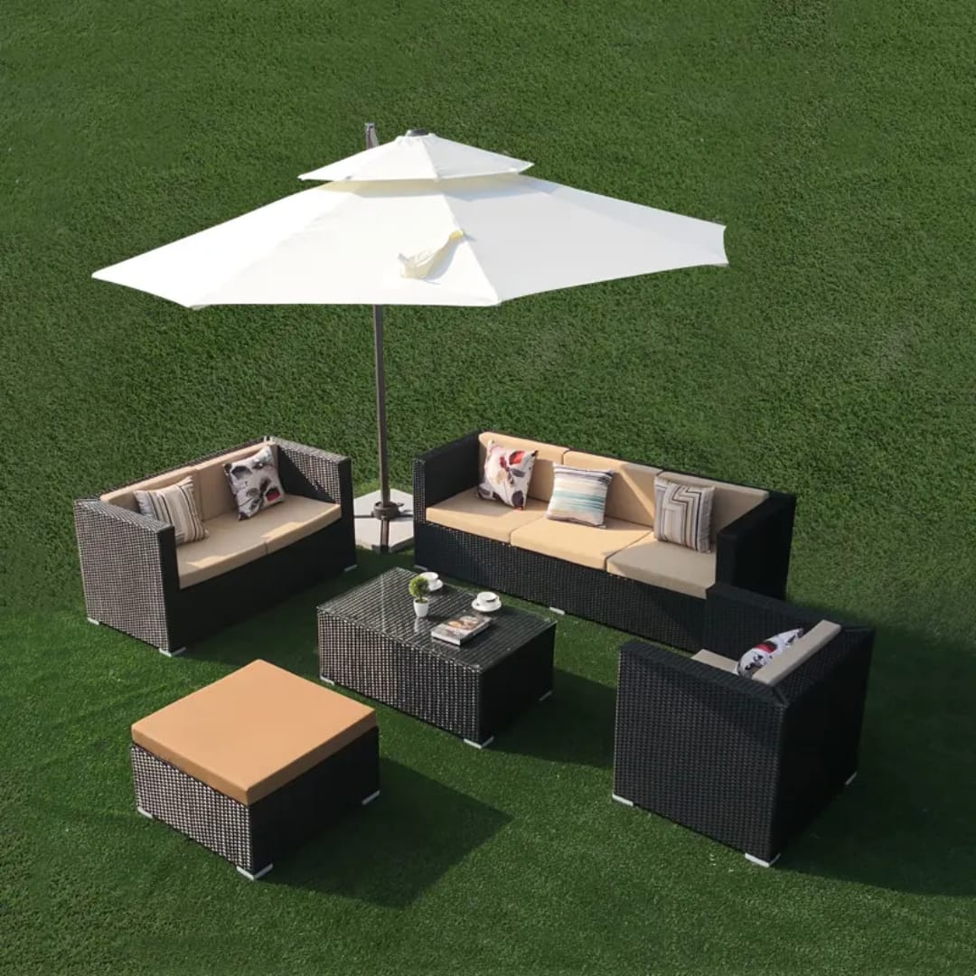 Harbor Luxe 4-Piece Outdoor Wicker Lounge Set - Image 3