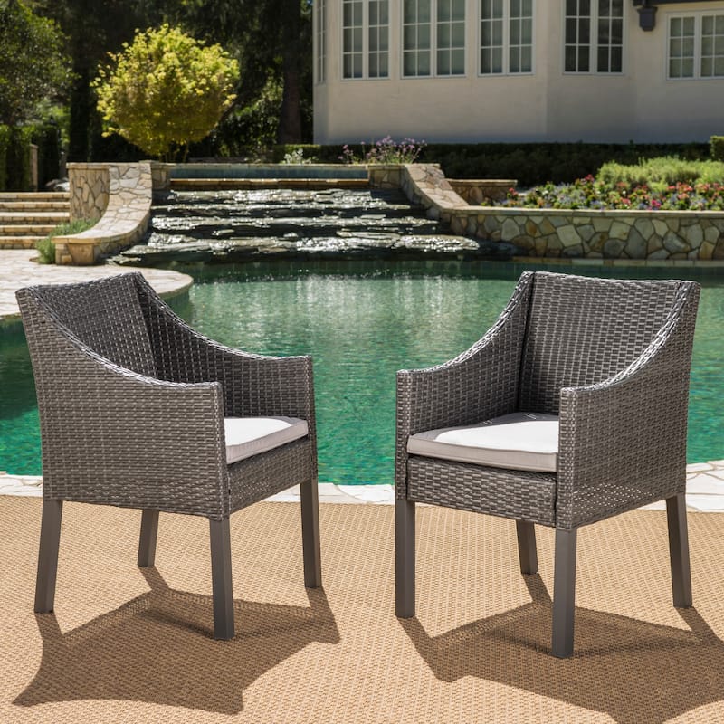 Riviera Resin Wicker Outdoor Dining Set - Image 3