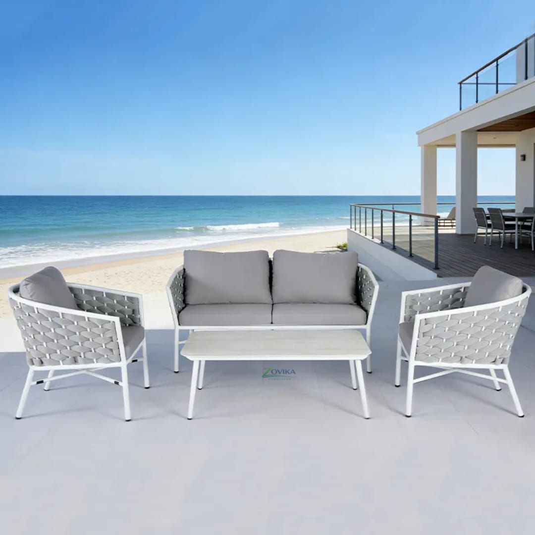 Zovika Nereus 4 Seater Sofa Set for Outdoors/Indoors and Balconies