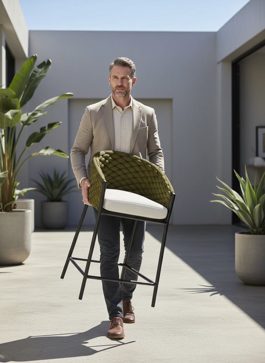 Zovika Lume Rope Bar Chair - Image 2